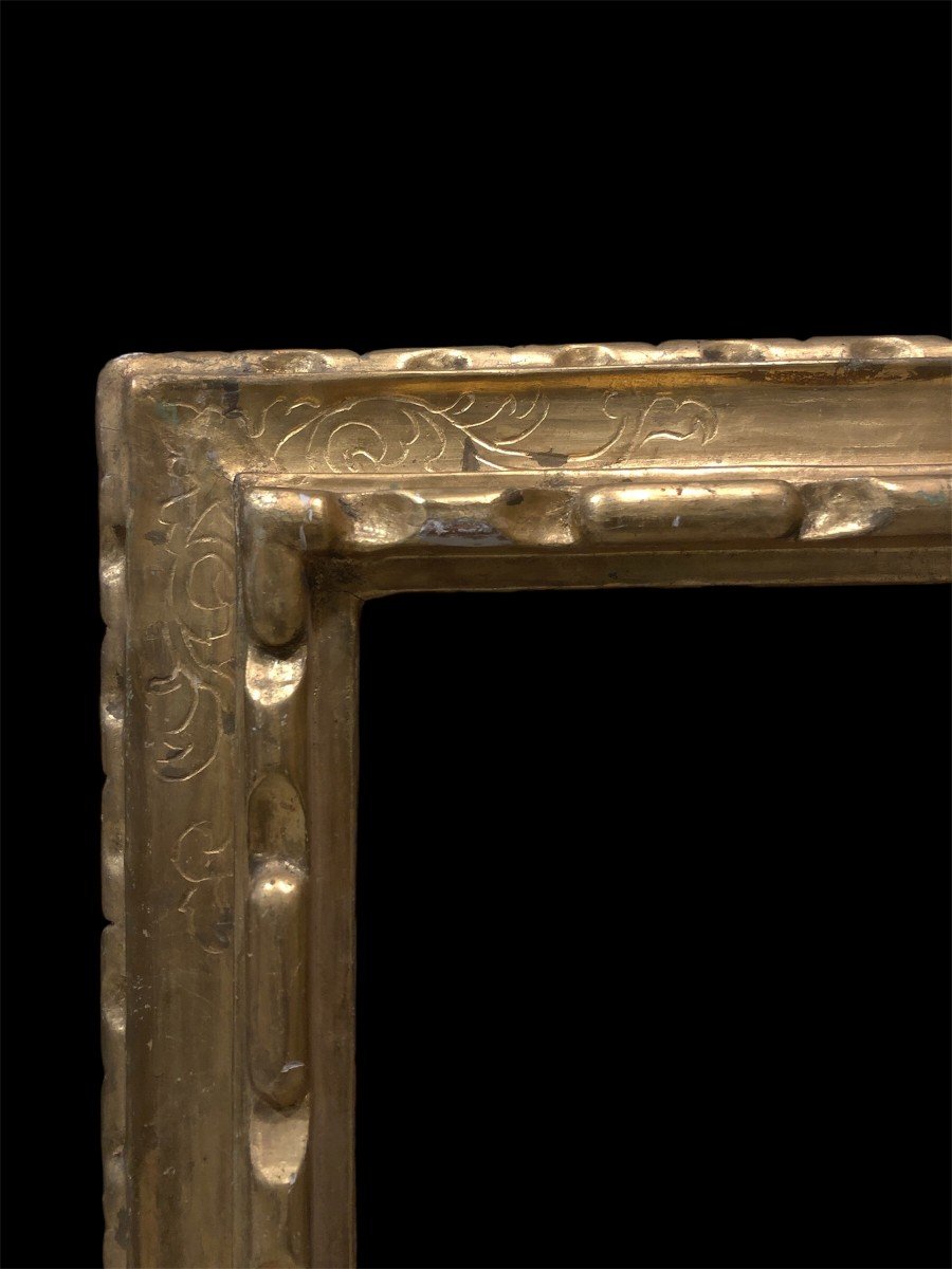 Elegant Spanish Baroque Style Gilded Frame - C. 1900-photo-3