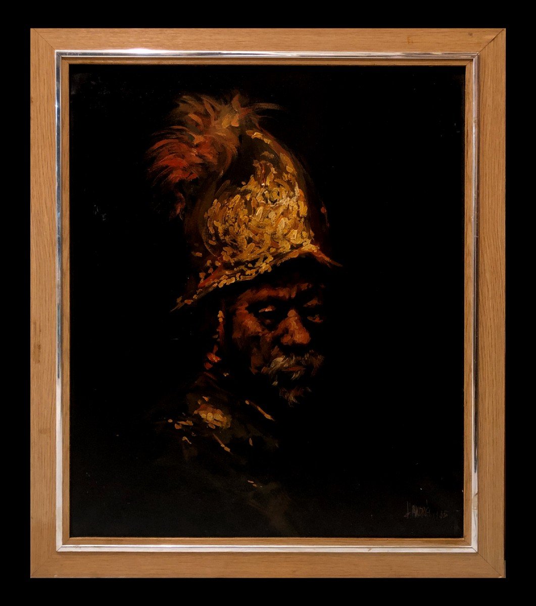 European School (1960s) - The Man In The Golden Helmet (after Rembrandt)