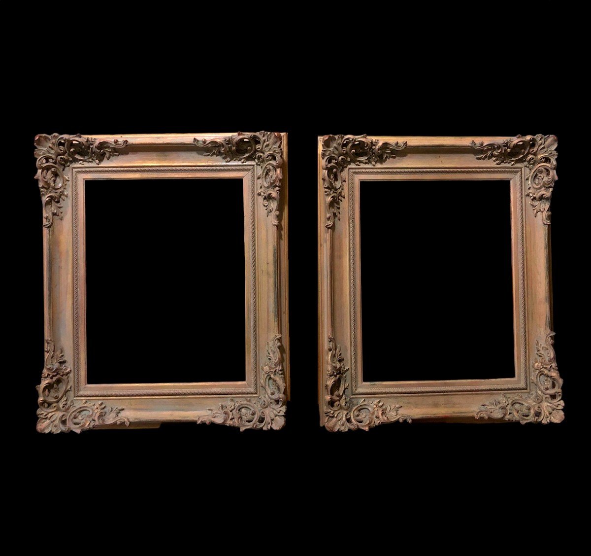 Two Elegant Vintage Wooden Frames - Spain, C. 1950