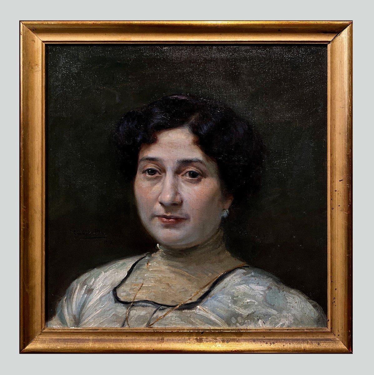 Cecilio Pla Y Gallardo (1860-1934) - Portrait Féminin