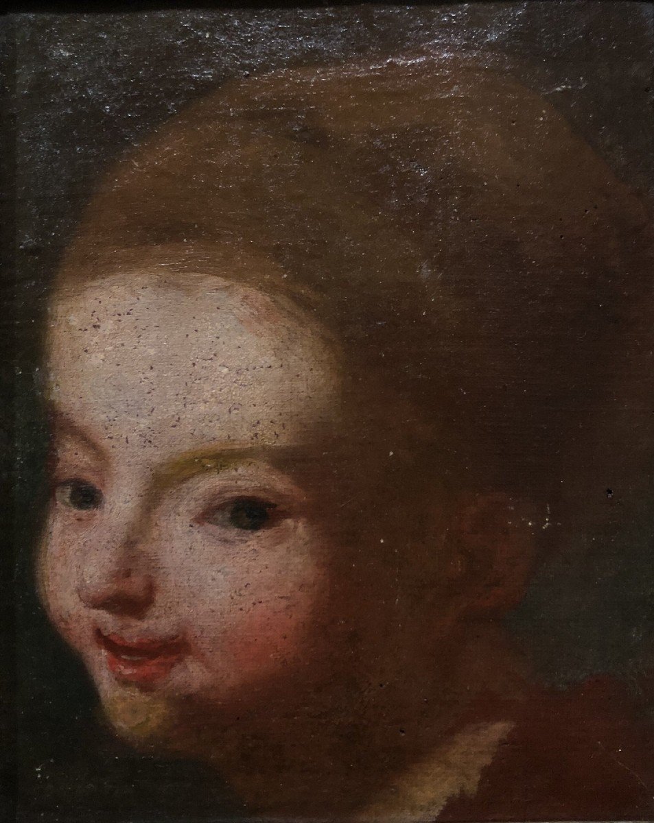 	 Jean Siméon Chardin (1699-1779), Suveiur De - Portrait d'Enfant En Beret Brun-photo-3