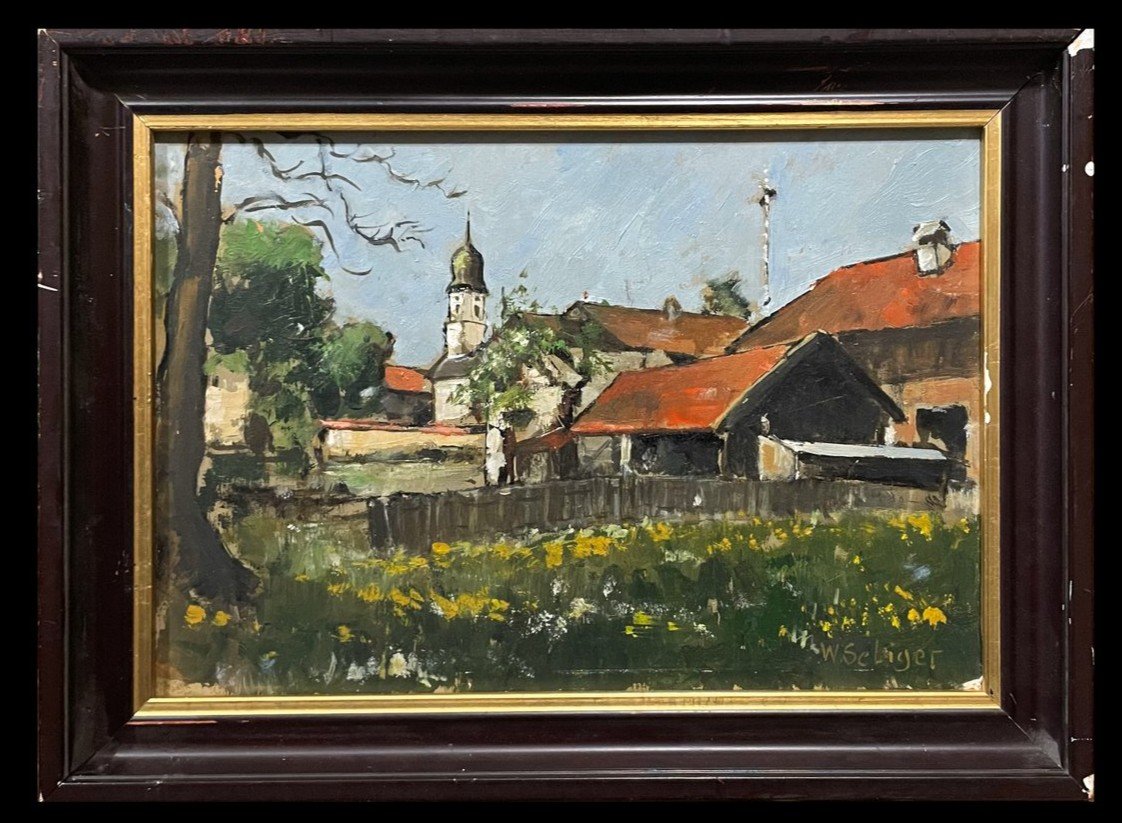 Wilhelm Seliger (xix-xx) - Village In Bavaria