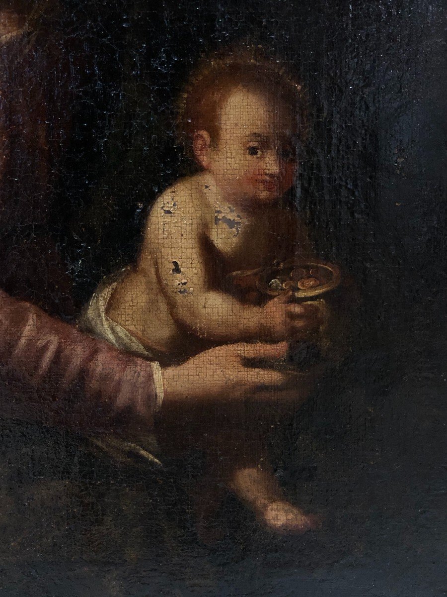 Spanish School (c. 1700) - Madonna Dal Bicchierino-photo-3