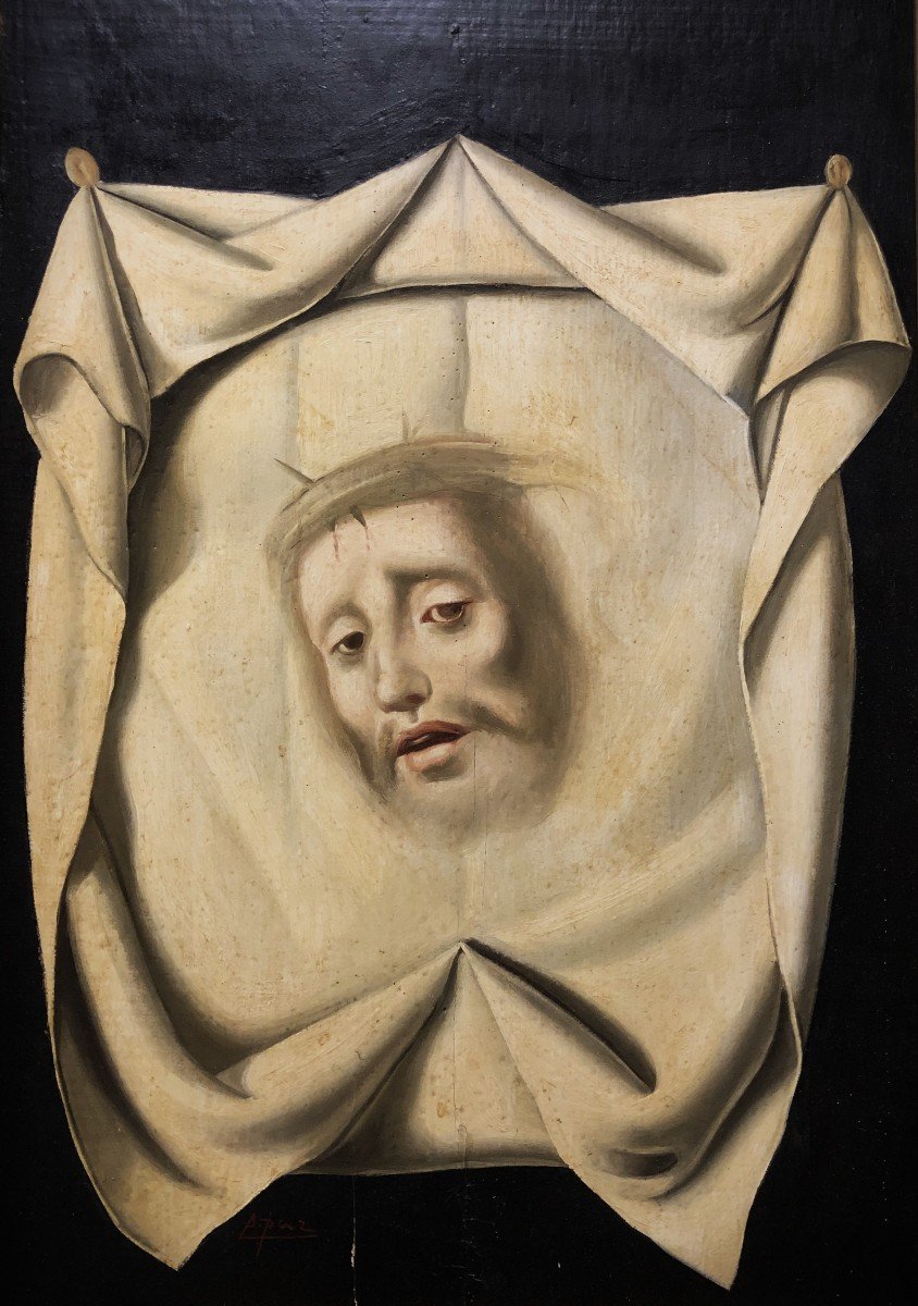 Francisco De Zurbarán (1598-1664); Suiveur De - Le Voile De La Véronique-photo-2