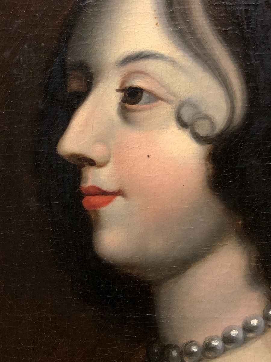 Gerard Van Honthorst (1590-1676) - Portrait In Profile Of Amèlia De Solms-braunfels-photo-3