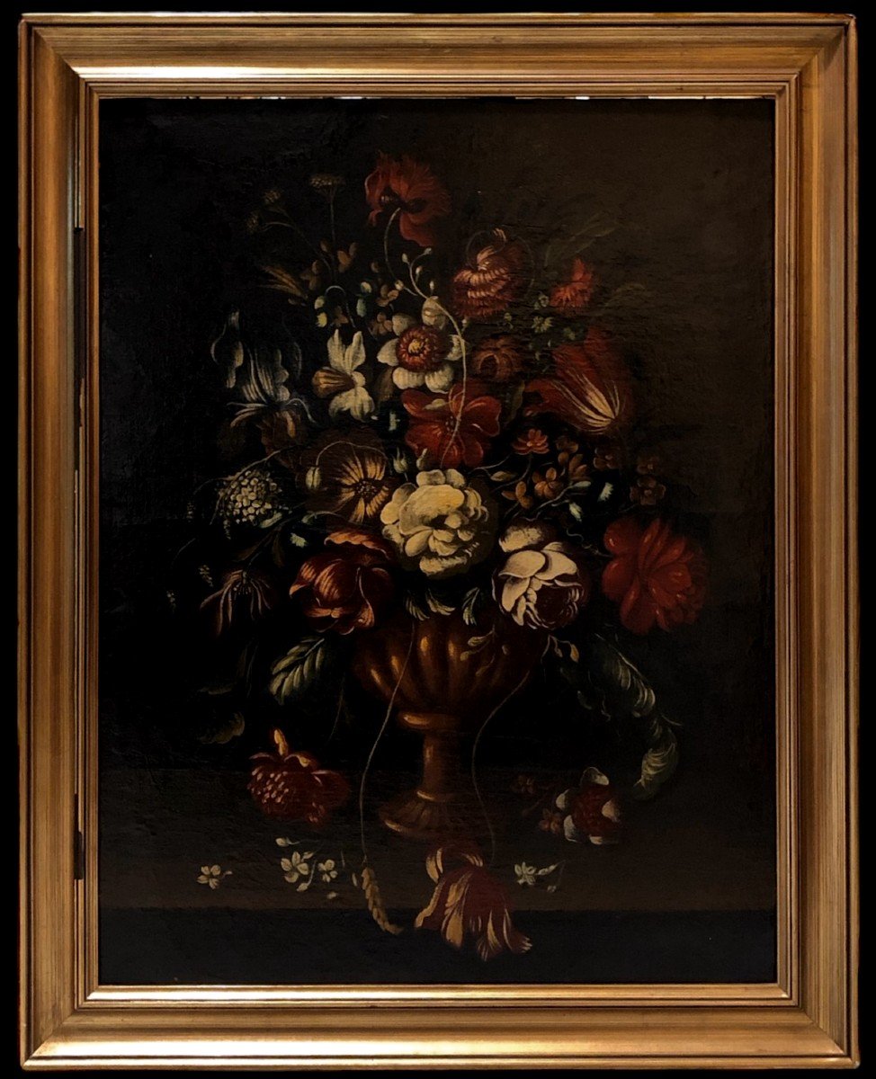 Spanish School (19th Century) - Flower Bouquet