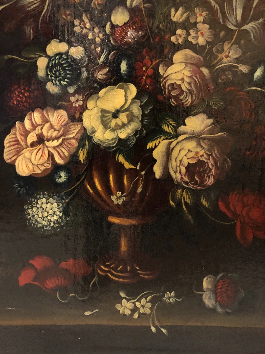 Spanish School (19th Century) - Flower Bouquet-photo-2