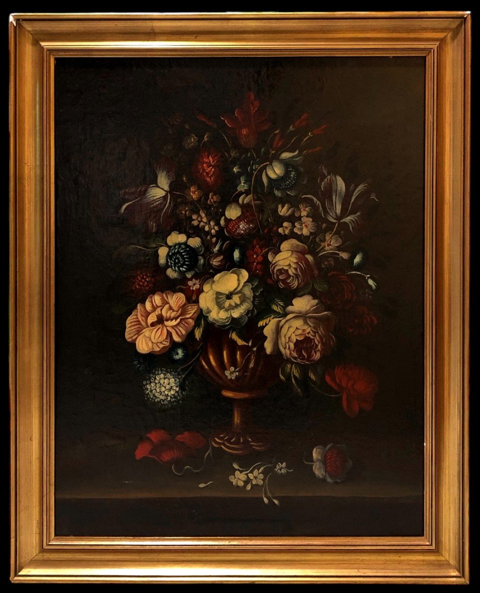 Spanish School (19th Century) - Flower Bouquet