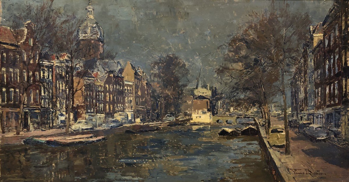 Frans Berntsen (1903-1980) - Great View Of Amsterdam-photo-2