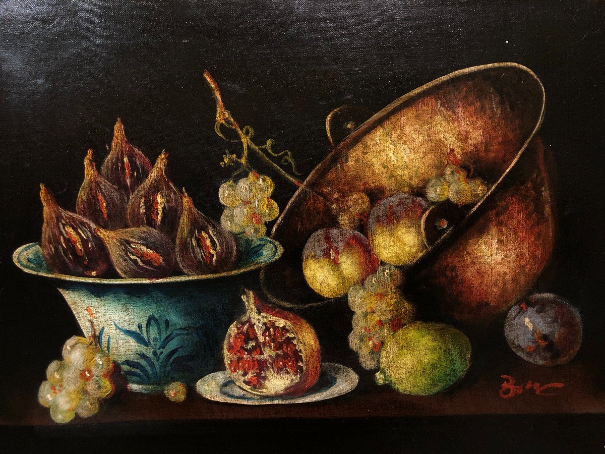 Spanish School (xx) - Set Of Four Baroque-inspired Still Lifes-photo-2