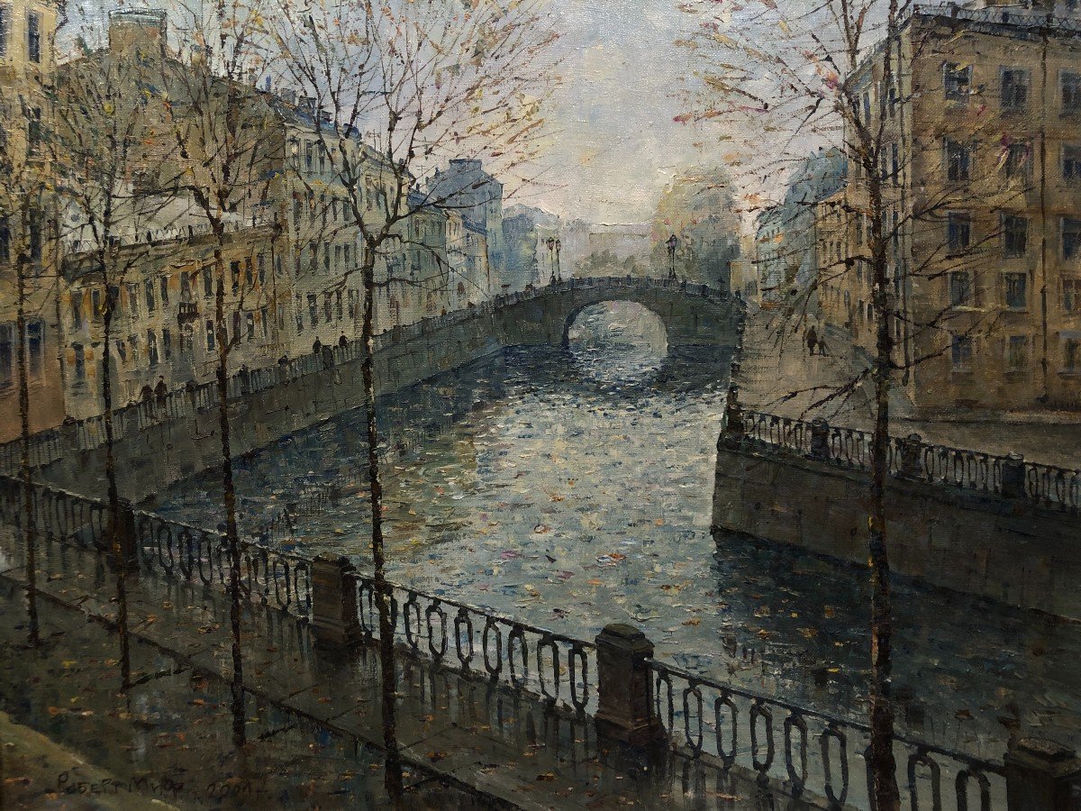 Robert Myff (1958) - Le Vieux Pétersbourg : Le Quai Griboïedov-photo-2