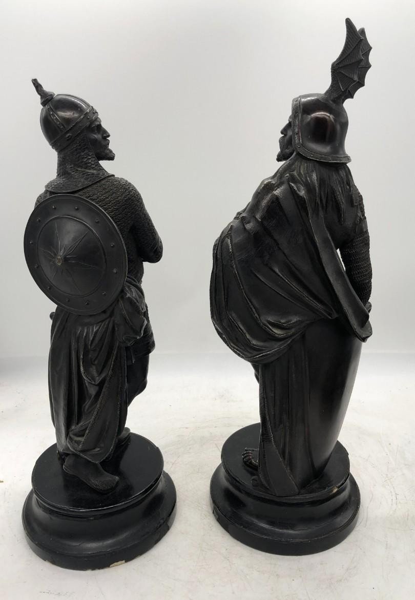 Pair Of Bronze Sculptures – French Romantic School, 19th Century-photo-3