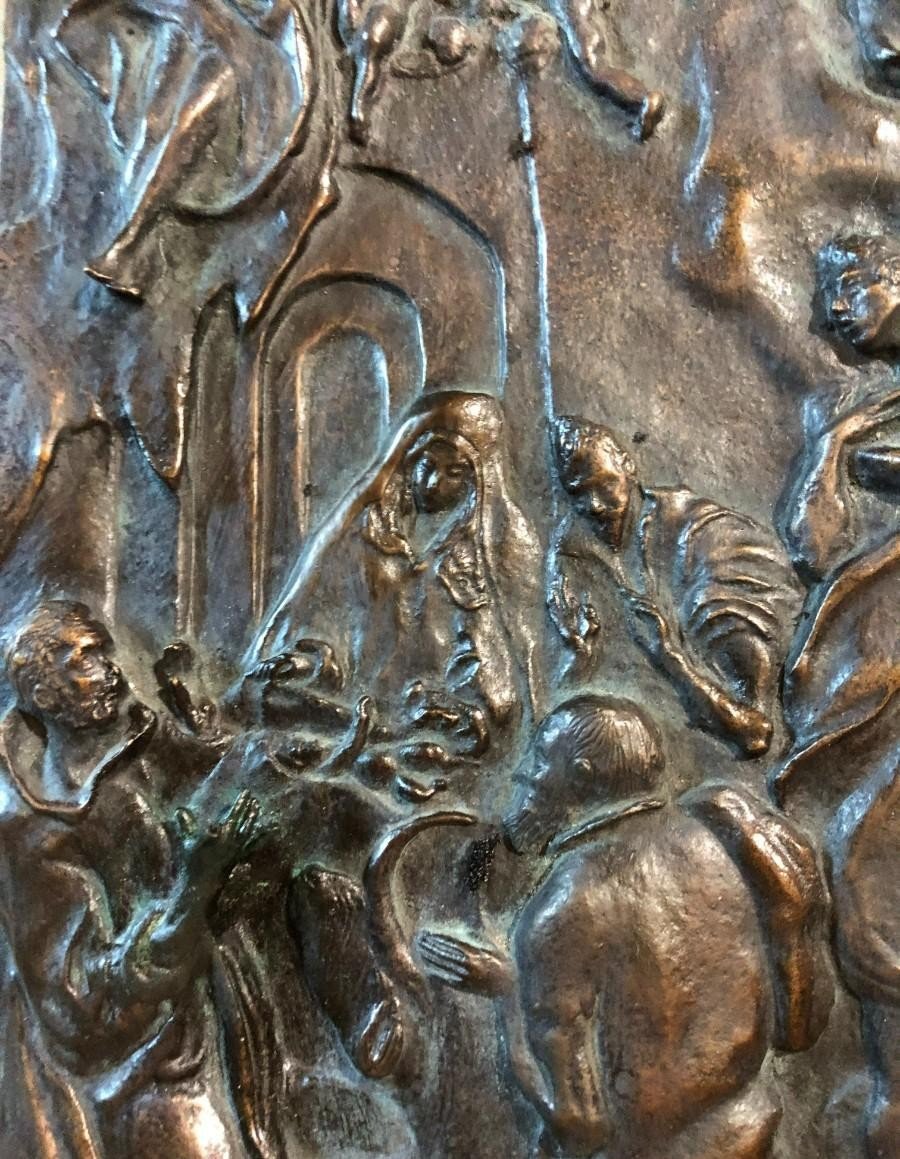 Relief En Bronze Représentant La Nativité Du Greco – Espagne, XVIIIéme-photo-3