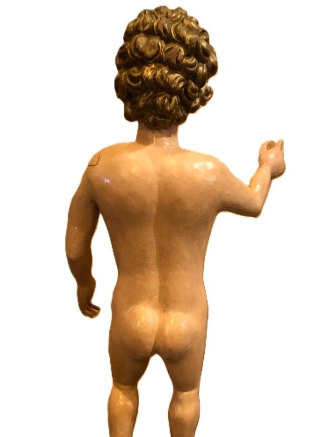 Sculpture Of The Child Jesus According To The Model Of Martínez Montañés – Spain, 18th Century-photo-3