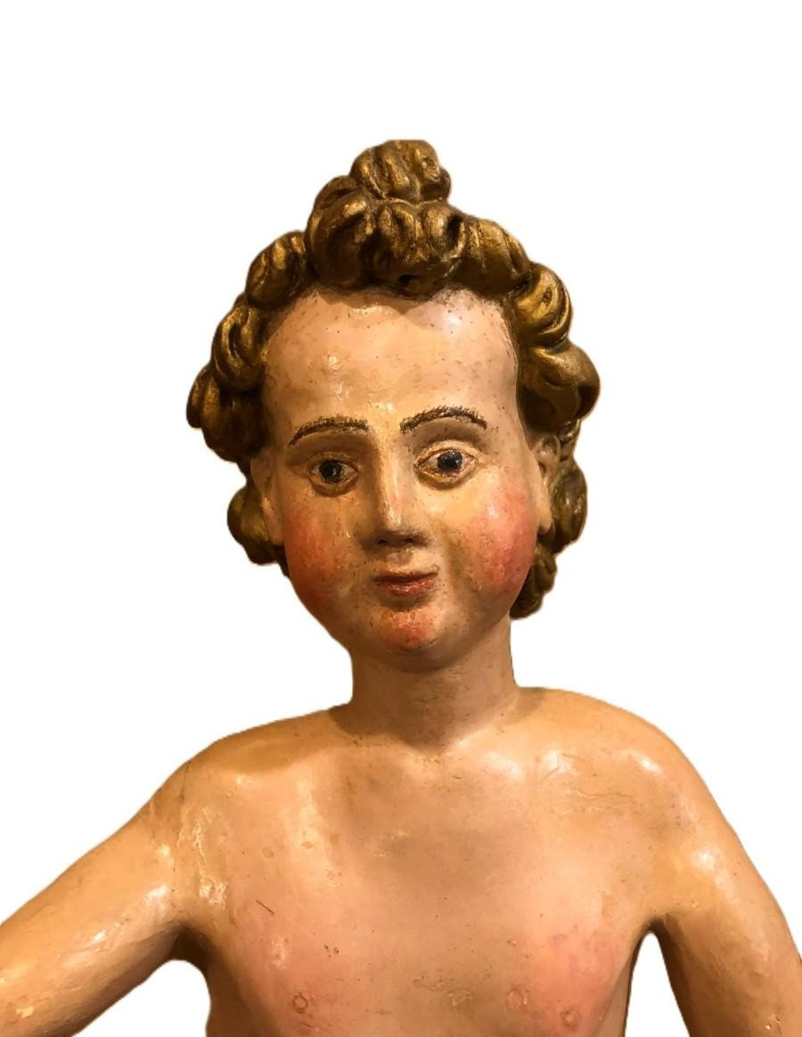 Sculpture Of The Child Jesus According To The Model Of Martínez Montañés – Spain, 18th Century-photo-4