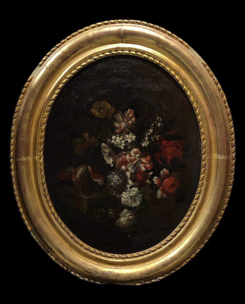 Benito Espinós (1748-1818), Workshop Of - Oval Bouquet