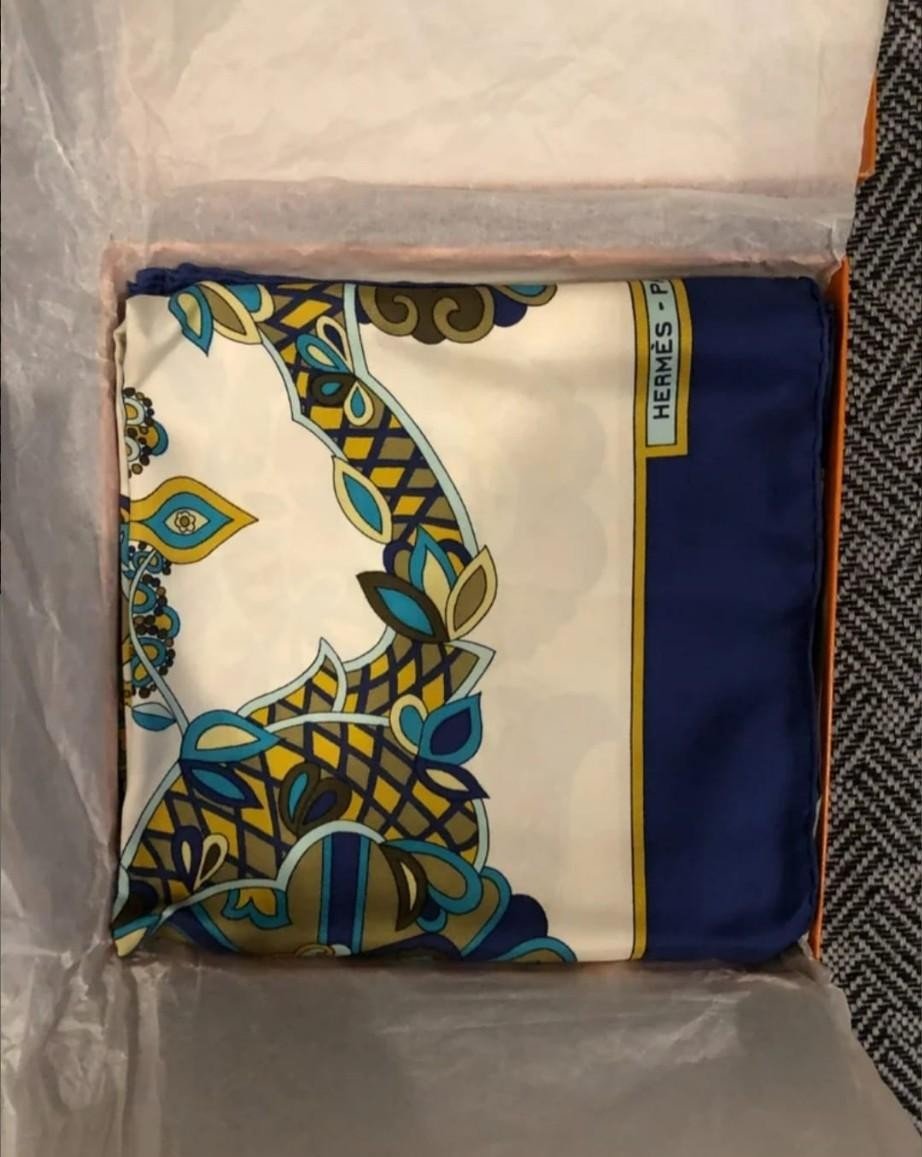 Original Hermes Silk Scarf With Box – Paris, 21st Century