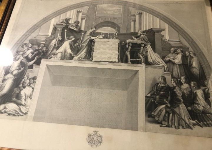 Trois Gravures Correspondant Aux Séjours De Raphaël Au Vatican - Italie, XIXème-photo-2