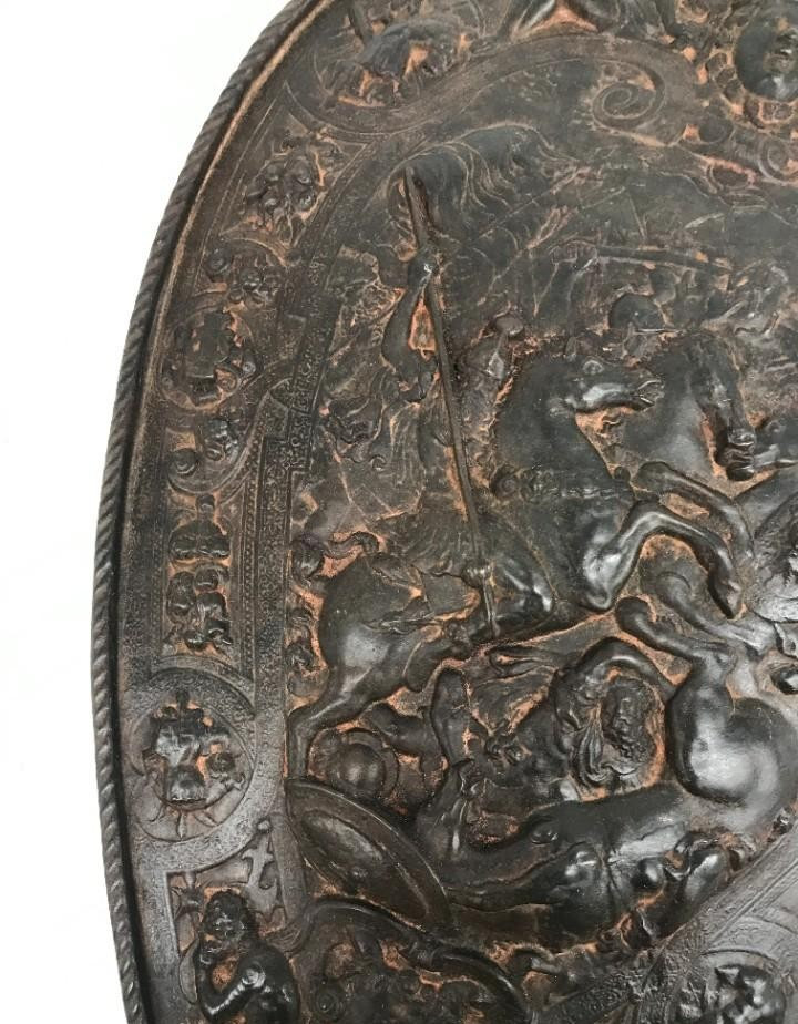 Bouton Et Bouclier En Bronze, Suivant Les Modèles Renaissance – Italie, XIXème-photo-4