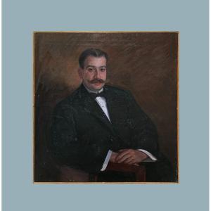 école Espagnole (début XXème) - Portrait Monsieur