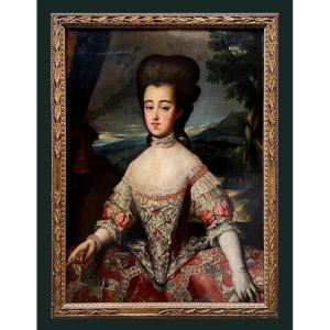 Entourage Of Jean Ranc (1674-1735) - Portrait Of A Spanish Court Lady