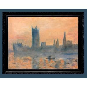 French School (xx) On A Theme By Claude Monet - The Parliament Houses Of London At Dawn