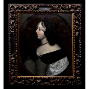 Gerard Van Honthorst (1590-1676) - Portrait En Profil d'Amèlia De Solms-braunfels