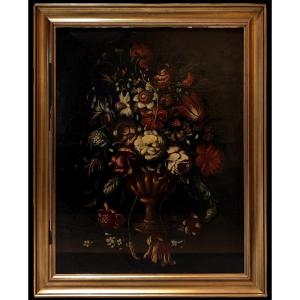 Spanish School (19th Century) - Flower Bouquet