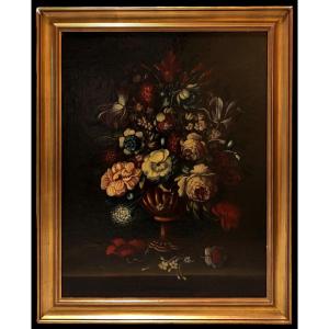 Spanish School (19th Century) - Flower Bouquet