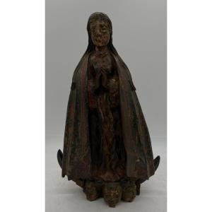 Ancient Immaculate Sculpture, Possibly Colonial – France, 18th - 19th Century