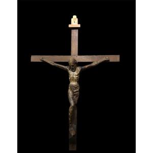 Crucified On Gilded Wood - Spain, 17th Century