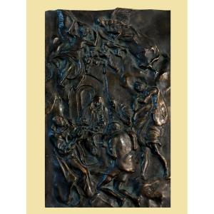 Bronze Relief Representing The Nativity By El Greco – Spain, 18th Century