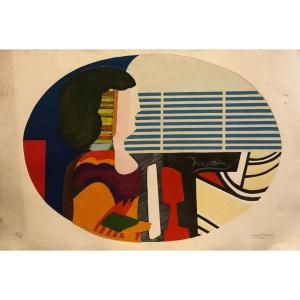 Lithograph By Max Papart, Sought-after French Artist, Contemporary Art – France, 20th Century