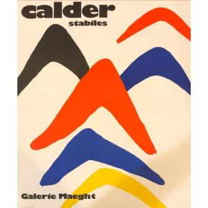 Affiche Lithographique Calder - Espagne, XXème