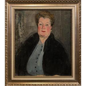 Expressionist Portrait Of A Lady - German School, 19th Century