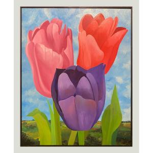 Contemporary School (xx) - Three Tulips