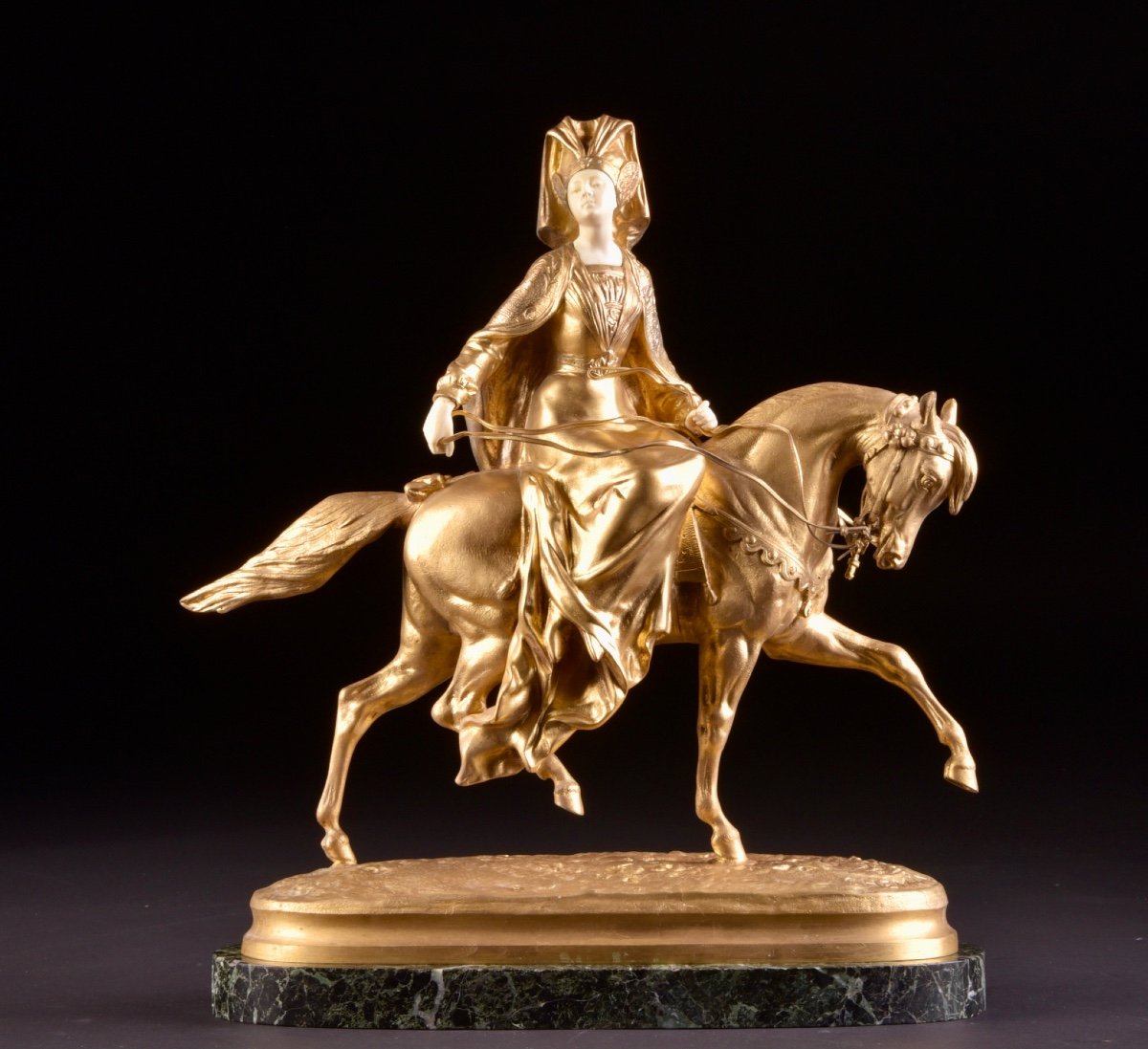 Lady On Horseback, By Joseph Victor Chemin (1825-1901)