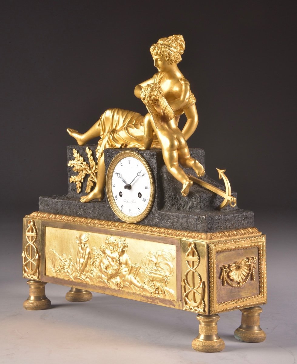 “the Nourishing Sea”, Empire Clock, Circa 1810-photo-4