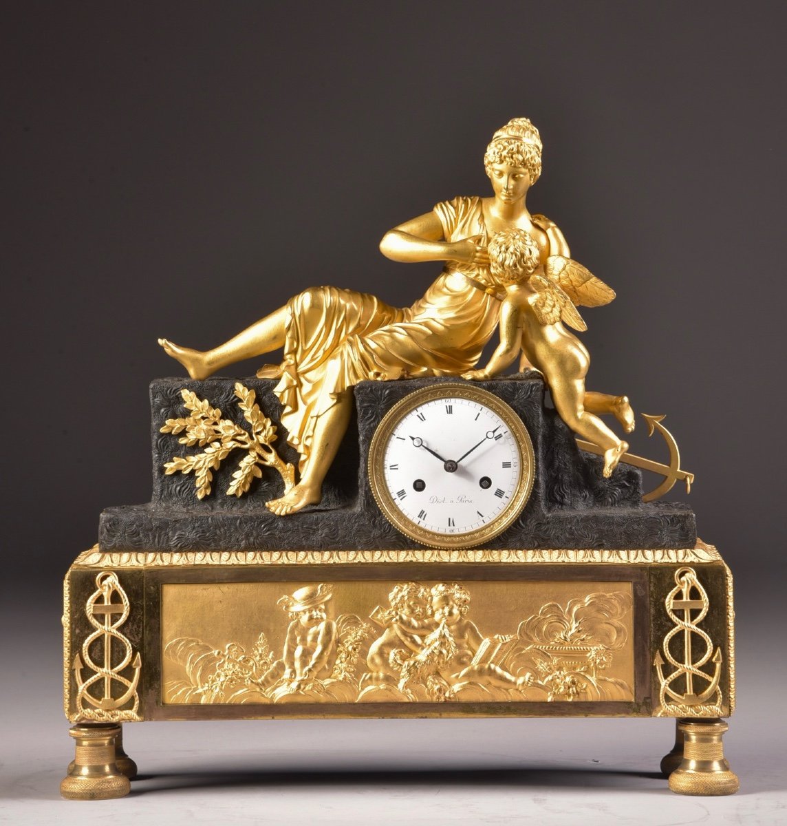 “the Nourishing Sea”, Empire Clock, Circa 1810