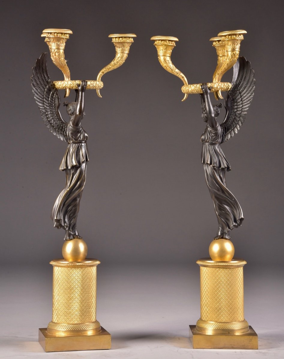 Three-arm Candelabra Attributed To Pierre Philippe Thomire (1751-1843), Paris, Ca. 1810-photo-4