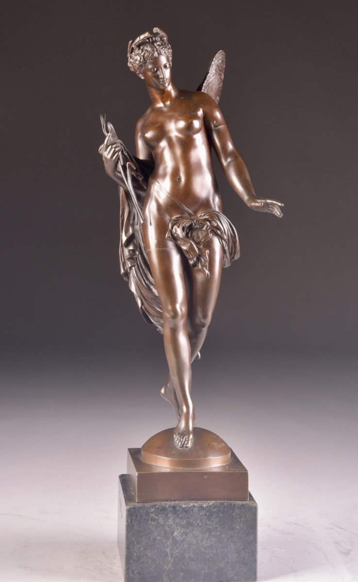 "fluvial Nymph" By Mathurin Moreau (french, 1822-1912)