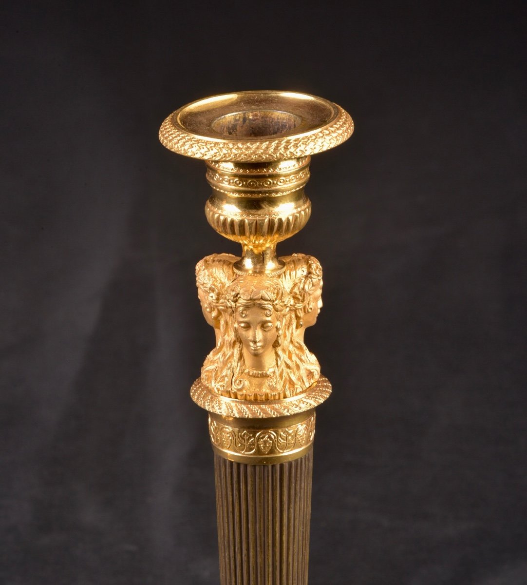 Pair Of Candlesticks Attributed To Claude Galle (1759-1815)-photo-2