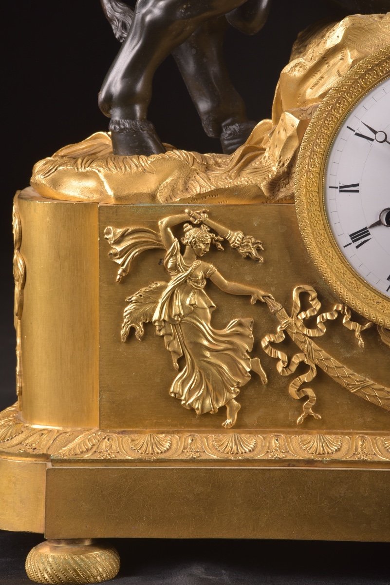 The Abduction Of Europa, Bronze Clock From The Early 19th Century-photo-5