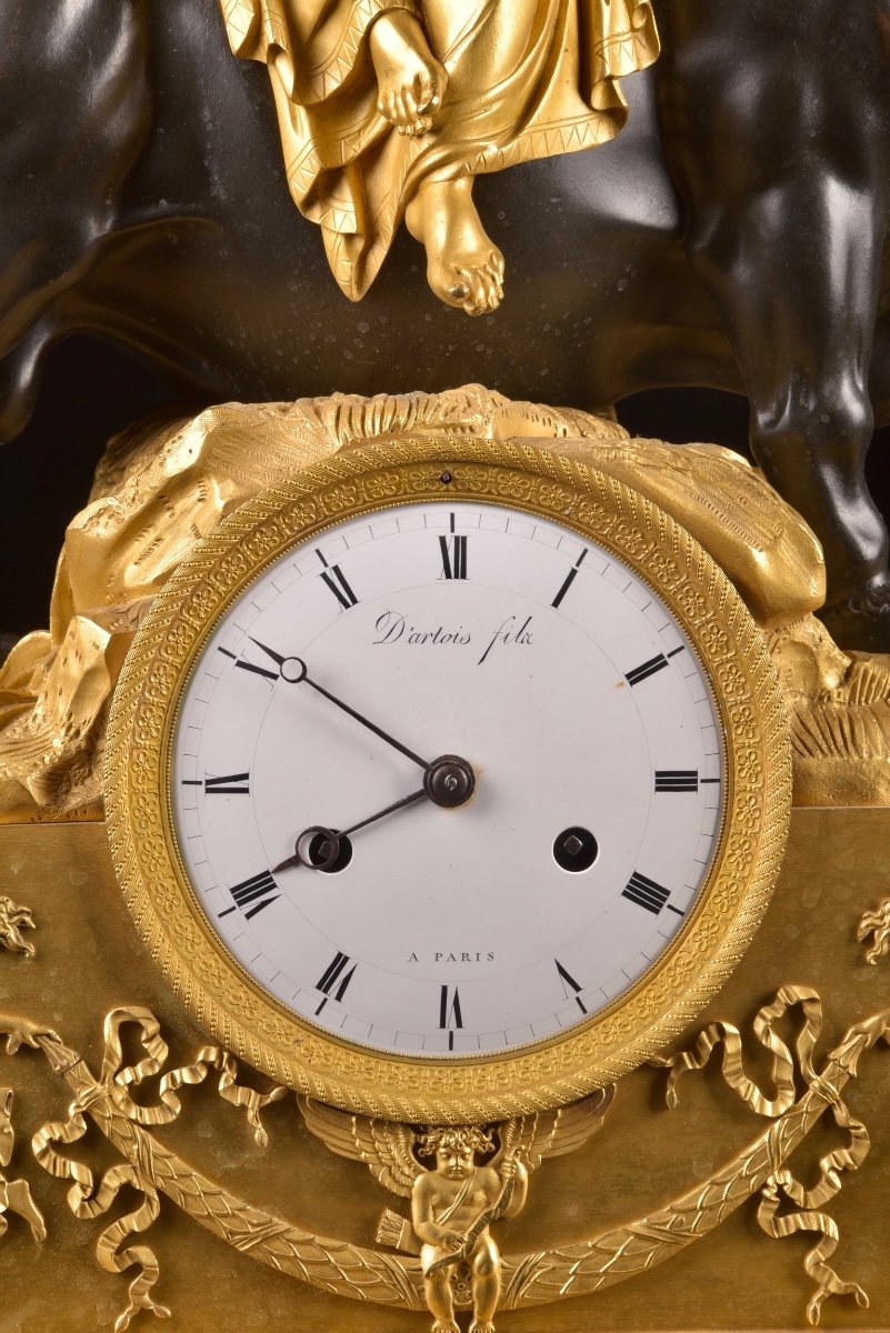 The Abduction Of Europa, Bronze Clock From The Early 19th Century-photo-7