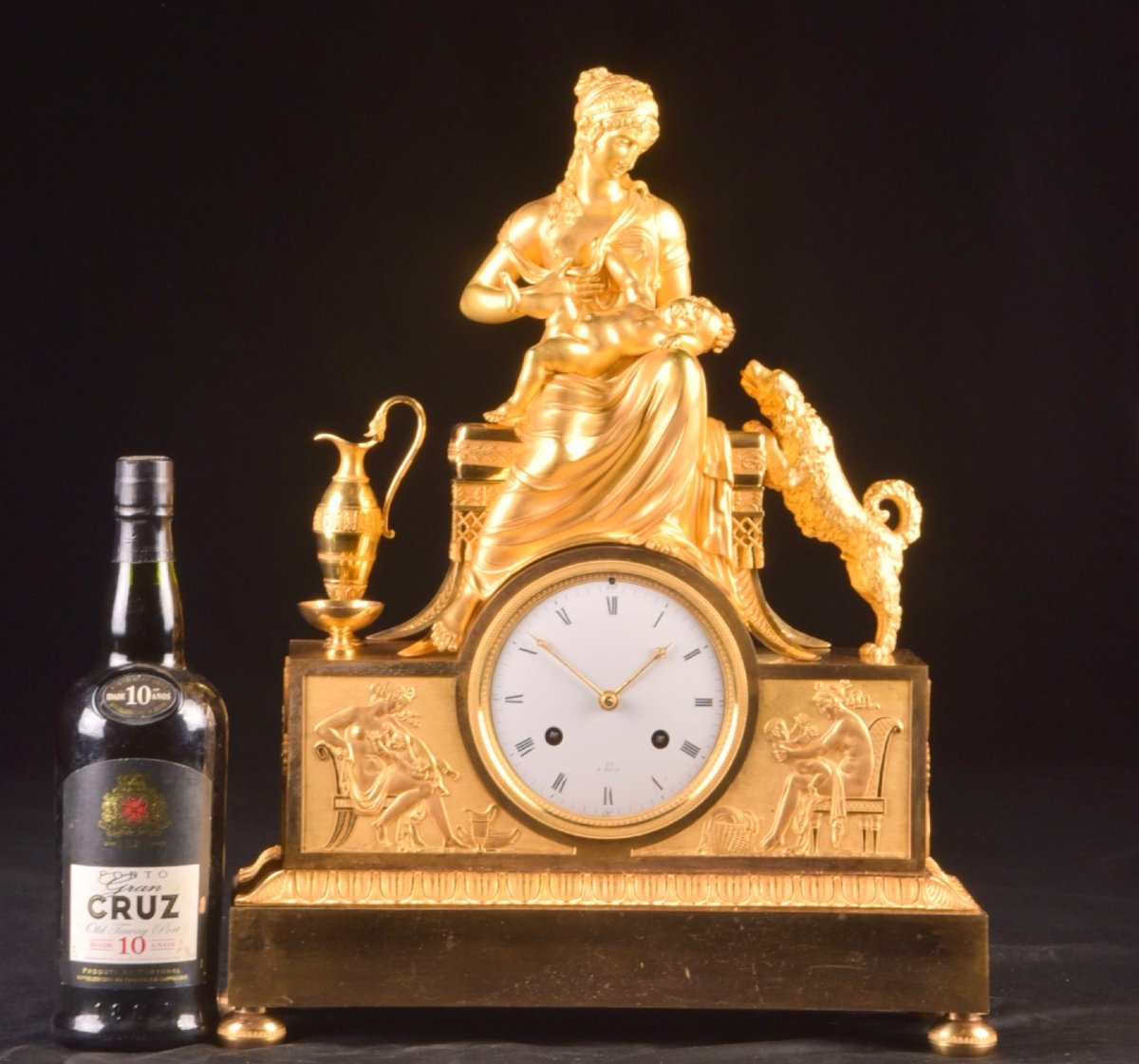 A Fine Early 19th Century French Gilt Bronze Clock-photo-2