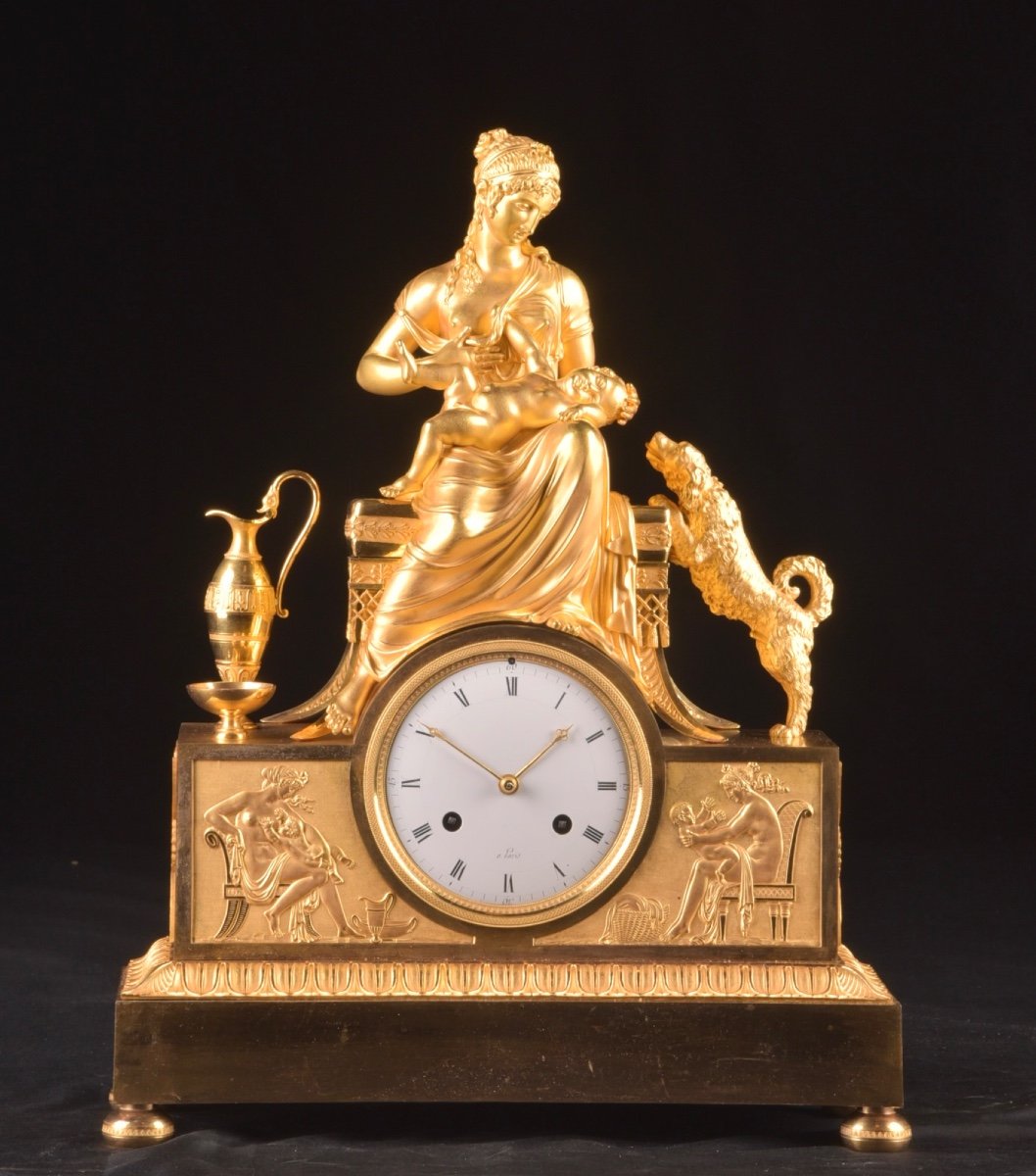 A Fine Early 19th Century French Gilt Bronze Clock