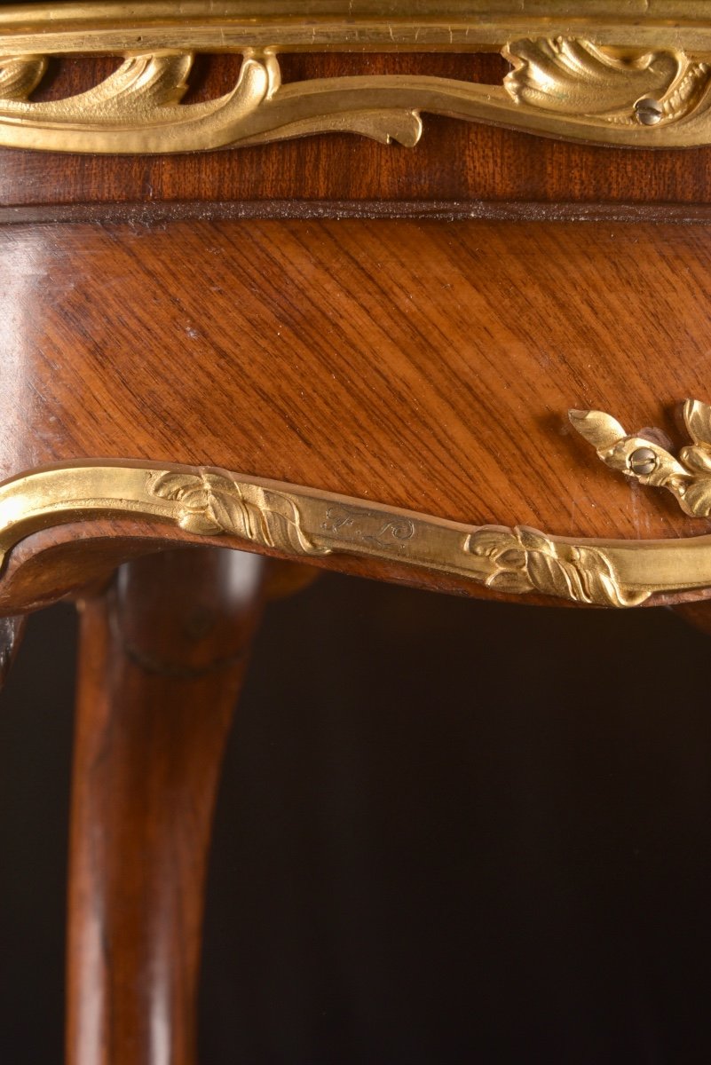 Late 19th Century Side Table By "françois Linke", Paris, 1895-photo-6