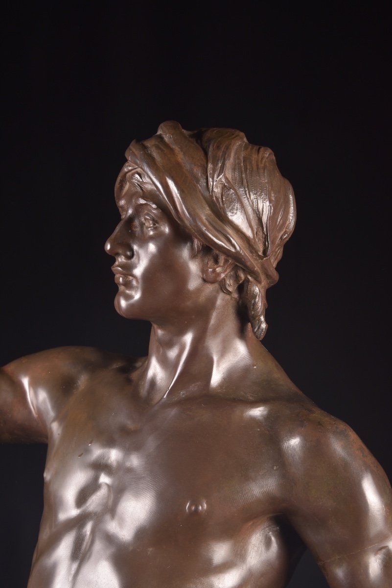 Antoine BOFILL (né en 1875), Le forgeron, Bronze à patine brune-photo-2