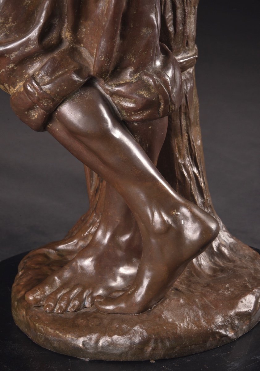 Antoine BOFILL (né en 1875), Le forgeron, Bronze à patine brune-photo-5