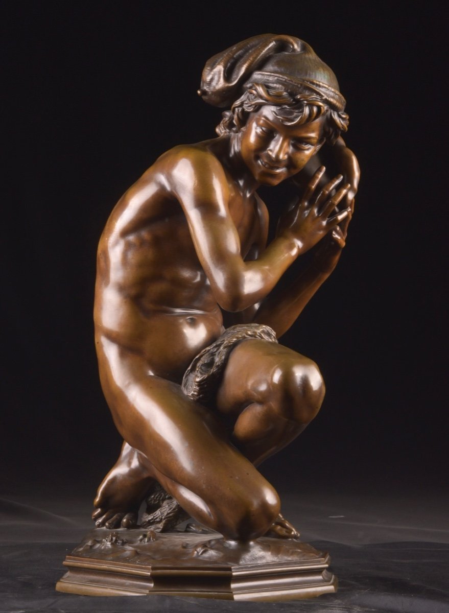 Jean Baptiste Carpeaux (1827-1875). Neapolitan Shellfish Fisherman-photo-2